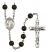 Our Lady of Lebanon Engravable Rosary with Black Onyx Beads