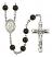 Saint Basil the Great Engravable Rosary with Black Onyx Beads