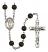 Saint Paul of the Cross Engravable Rosary with Black Onyx Beads