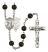 Divine Mercy Rosary with Black Onyx Beads