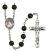 Divina Misericordia Rosary with Black Onyx Beads