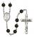 Saint Rose Philippine Duchesne Engravable Rosary with Black Onyx Beads