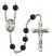 Saint Regis Engravable Rosary with Black Onyx Beads