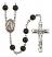 Saint Raymond of Penafort Engravable Rosary with Black Onyx Beads