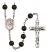 Saint Fidelis Engravable Rosary with Black Onyx Beads