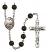 Pope Francis Rosary with Black Onyx Beads