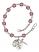 Saint Joseph of Cupertino Rosary Bracelet with Amethyst Beads