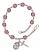 Saint John Paul II Rosary Bracelet with Amethyst Beads