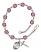 Saint Perpetua Engravable Rosary Bracelet with Amethyst Beads