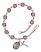 Saint Deborah Engravable Rosary Bracelet with Amethyst Beads