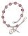 Blessed Emilee Doultremont Engravable Rosary Bracelet with Amethyst Beads