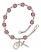 Saint Pauline Visintainer Engravable Rosary Bracelet with Amethyst Beads