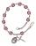 Our Lady of Czestochowa Rosary Bracelet with Amethyst Beads