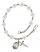 Saint Blaise Engravable Rosary Bracelet with Crystal Beads