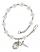 Saint Dennis Engravable Rosary Bracelet with Crystal Beads