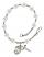 Saint Kateri Tekakwitha Engravable Rosary Bracelet with Crystal Beads