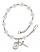 Saint Rita of Cascia Engravable Rosary Bracelet with Crystal Beads