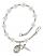 Saint Gemma Galgani Engravable Rosary Bracelet with Crystal Beads