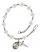 Saint Victor of Marseilles Engravable Rosary Bracelet with Crystal Beads