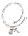 Saint Lillian Engravable Rosary Bracelet with Crystal Beads