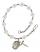 Saint Wolfgang Engravable Rosary Bracelet with Crystal Beads