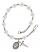 Saint Catherine of Sweden Engravable Rosary Bracelet with Crystal Beads