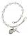 Saint Josemaria Escriva Engravable Rosary Bracelet with Crystal Beads