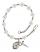 Saint Anne Engravable Rosary Bracelet with Crystal Beads