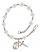 Saint Jeanne Jugan Engravable Rosary Bracelet with Crystal Beads