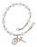 Saint Peter Claver Engravable Rosary Bracelet with Crystal Beads