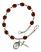 Saint Philip Neri Rosary Bracelet with Garnet Beads