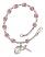 Saint Apollonia Engravable Rosary Bracelet with Lite Amethyst Beads