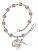 Miraculous Engravable Rosary Bracelet with Lite Amethyst Beads