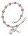 Saint Louis Engravable Rosary Bracelet with Lite Amethyst Beads