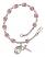 Saint Edith Stein Engravable Rosary Bracelet with Lite Amethyst Beads