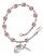 Saint Stephen the Martyr Rosary Bracelet with Lite Amethyst Beads