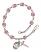 Saint Julie Billiart Rosary Bracelet with Lite Amethyst Beads