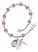 Pope Emeritace Benedict XVI Rosary Bracelet with Lite Amethyst Beads