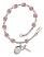 Blessed Trinity Engravable Rosary Bracelet with Lite Amethyst Beads