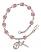 Saint Edmund Campion Engravable Rosary Bracelet with Lite Amethyst Beads