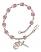 Saint Nimatullah Engravable Rosary Bracelet with Lite Amethyst Beads