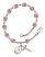 Blessed Emilee Doultremont Engravable Rosary Bracelet with Lite Amethyst Beads