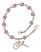 Saint Pauline Visintainer Engravable Rosary Bracelet with Lite Amethyst Beads