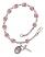 Our Lady of Czestochowa Rosary Bracelet with Lite Amethyst Beads