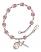 Saint Mary Mackillop Engravable Rosary Bracelet with Lite Amethyst Beads