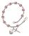 Pope Francis Rosary Bracelet with Lite Amethyst Beads