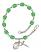 Saint Apollonia Engravable Rosary Bracelet with Peridot Beads