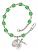 Miraculous Engravable Rosary Bracelet with Peridot Beads