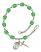 Saint Paul the Apostle Engravable Rosary Bracelet with Peridot Beads