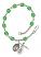 Our Lady of Mount Carmel Rosary Bracelet with Peridot Beads